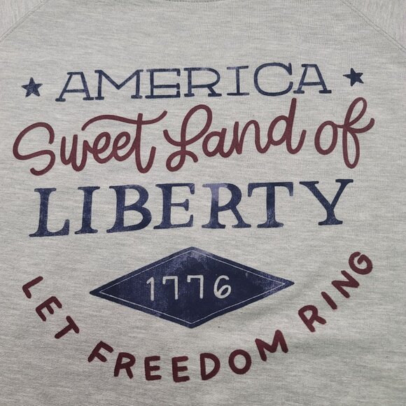 LuLaRoe 3X Gray Logan Crew Neck Relaxed Sweatshirt Wild Free Collection Campfire - Picture 4 of 10